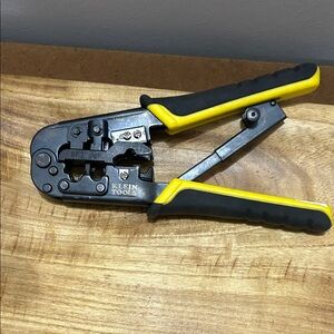 Klein Tools Wire Crimper with Yellow and Black Handles